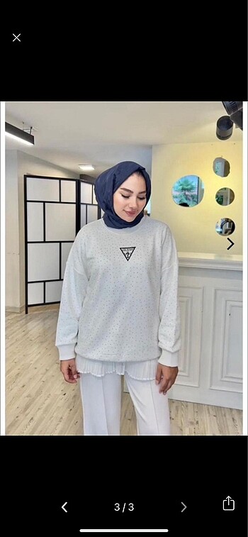 TAŞLI GUESS SWEAT