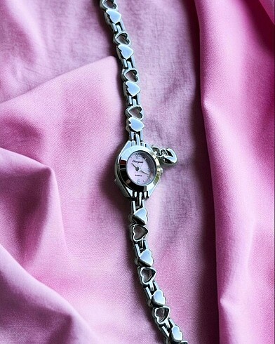 Vintage Pembe Kalpli Saat