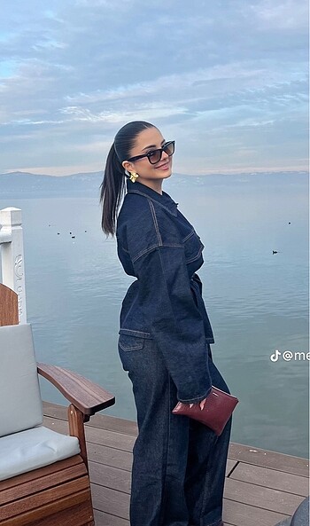 s Beden mavi Renk Sinem Kıvanç Denim Takım