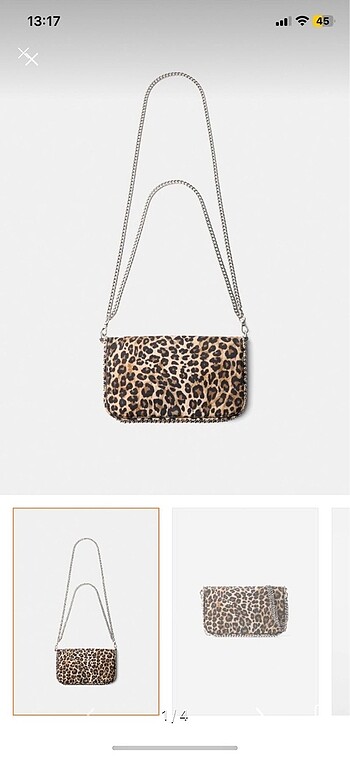 Bershka leopar çanta