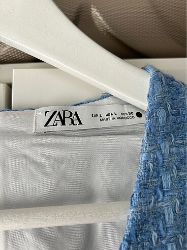 Zara Zara Tüvit Mavi Mini Tulum