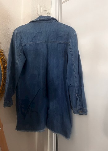 LC Waikiki Kadın Mavi Düğmeli Denim Ceket