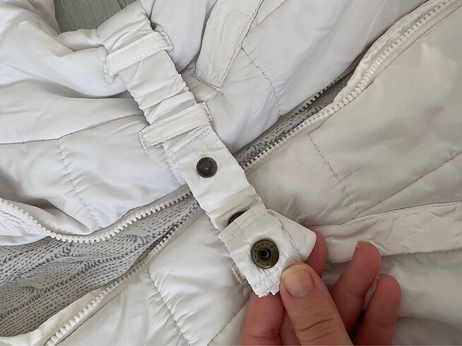 9-12 Ay Beden beyaz Renk H&M bebek şişme mont