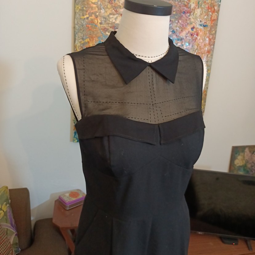 Kolsuz Siyah Midi Tulum - Gotik Stil - Görsel 3