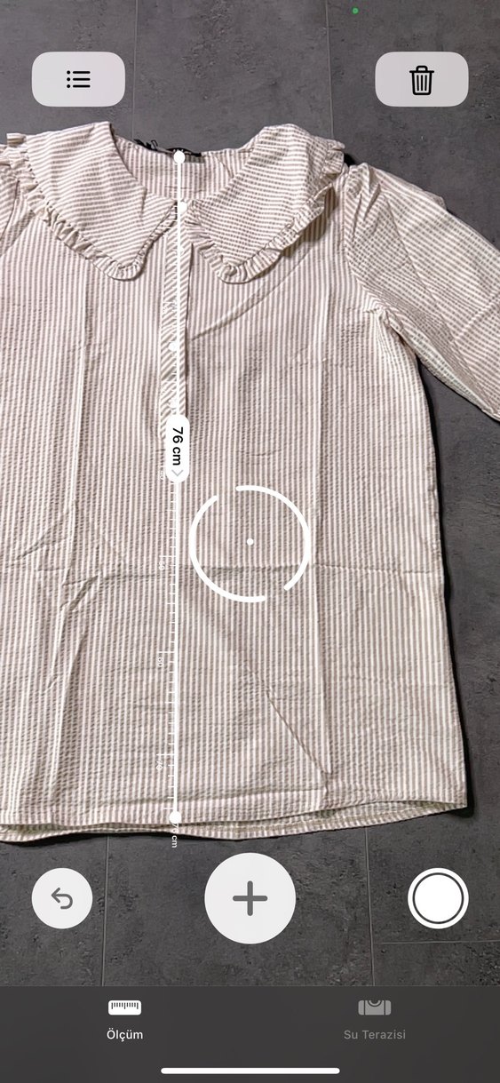 Bej Kadın Keten Bebe Yaka Gömlek Pilili Yaka - Görsel 5