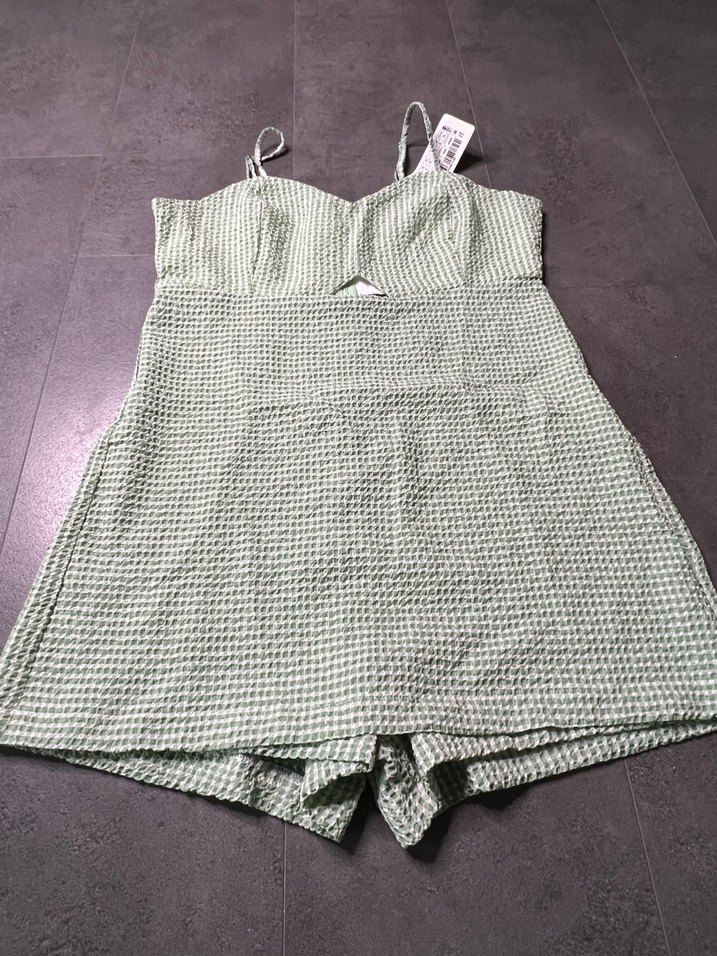 Askılı Mini Kısa Tulum - Görsel 5