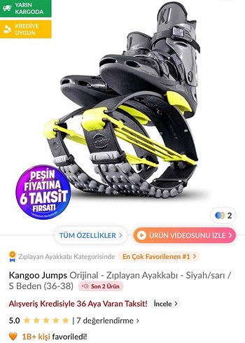 Sarı Siyah Renkli Funny jumps Zıplayan Ayakkabı - Görsel 4