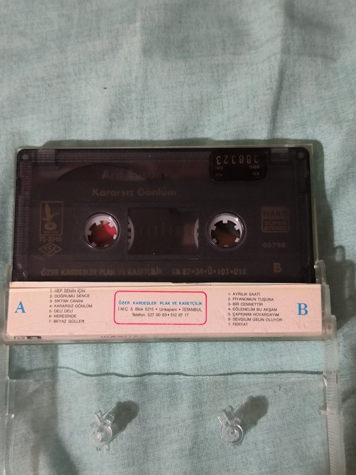 Arif Susam - Kararsız Gönlüm Kaset - Görsel 3