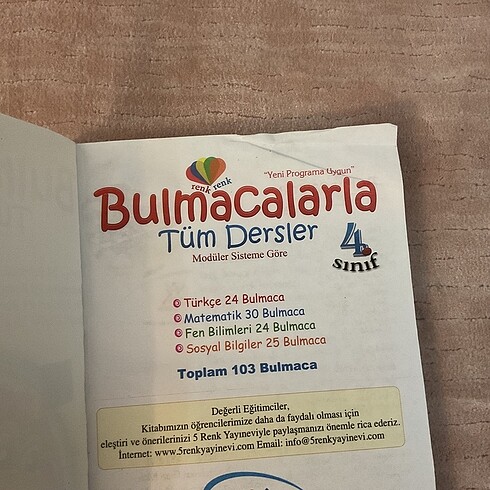 Bulmacalarla Tüm Dersler 4. Sınıf