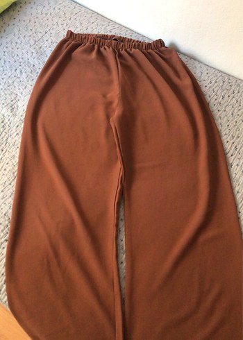 Kadın Kahverengi Rahat Kesim Kumaş Pantolon - Görsel 2