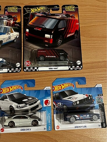 Beden Hot Wheels Honda Civic BMW M3 Hirohata Chevrolet MBK VAN 5li lot