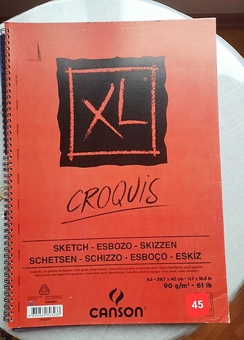 Canson XL Croquıs A3 90 gr