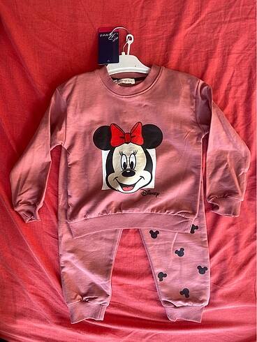2 Yaş Beden çeşitli Renk Mini mouse takım kız çocuk