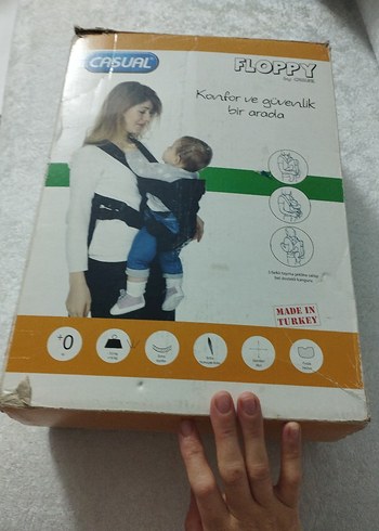 Kırmızı Bebek Taşıyıcı Kanguru - Görsel 5