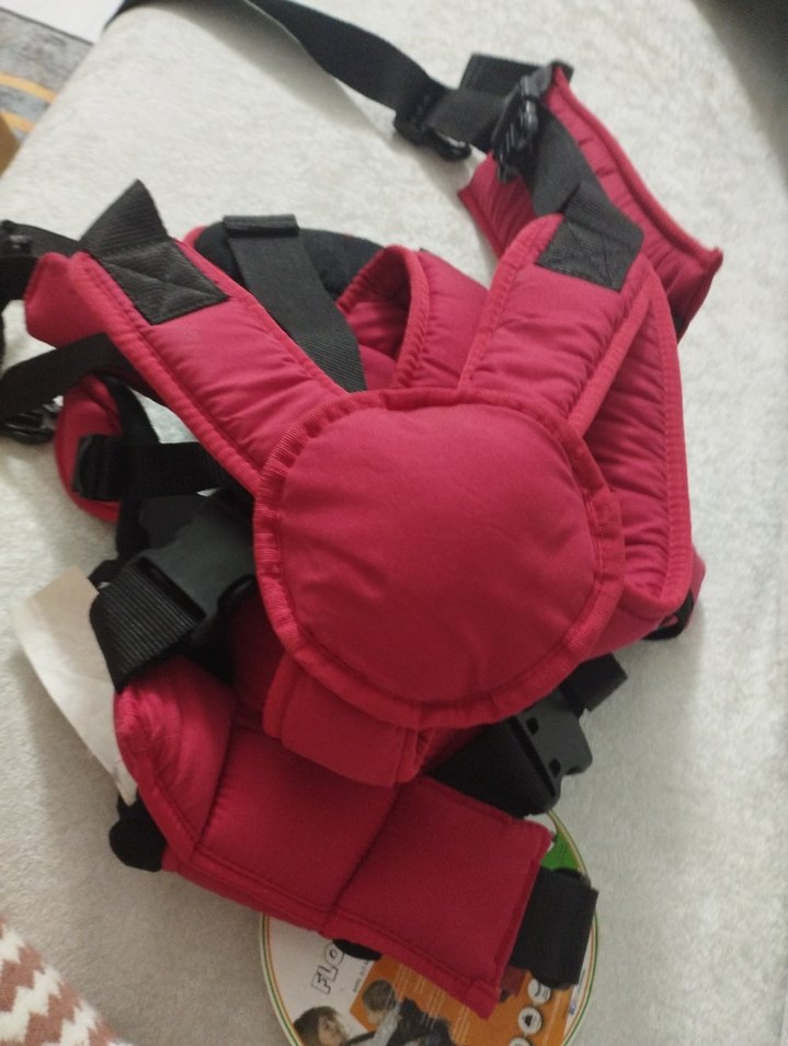 Kırmızı Bebek Taşıyıcı Kanguru - Görsel 4