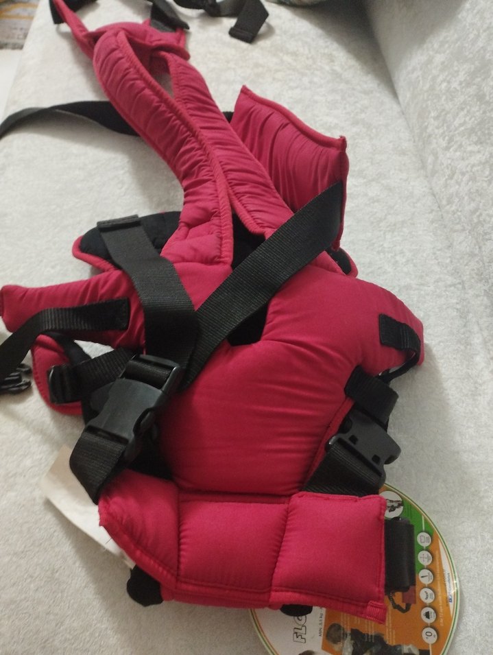 Kırmızı Bebek Taşıyıcı Kanguru - Görsel 3