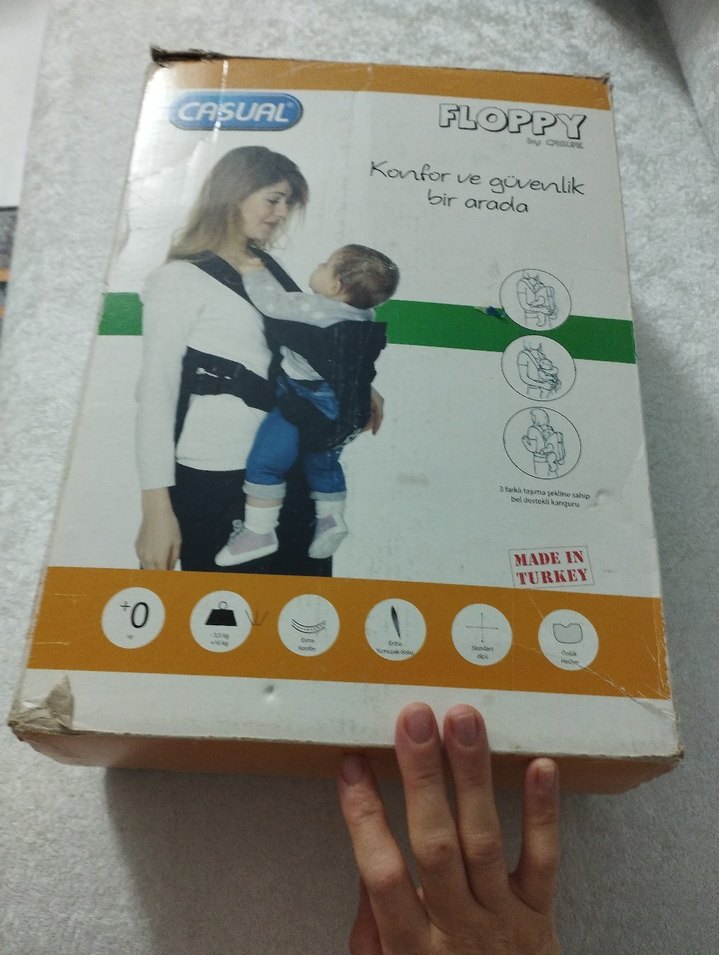 Kırmızı Bebek Taşıyıcı Kanguru - Görsel 5