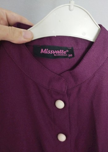 mor Dantel Detaylı Kadın Uzun Elbise - Görsel 5