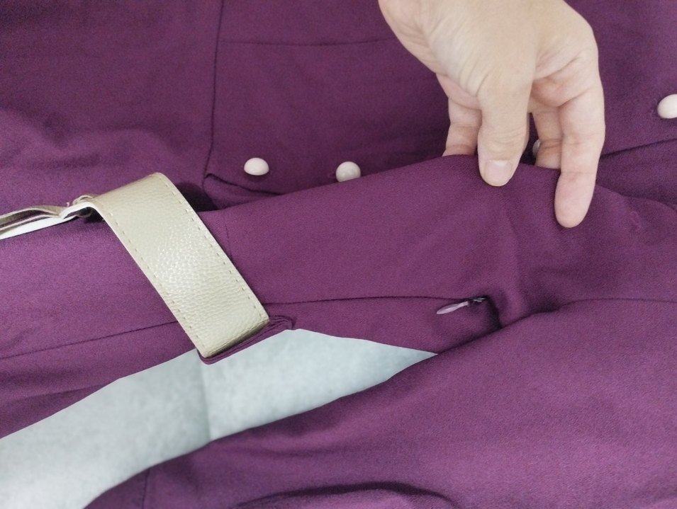 mor Dantel Detaylı Kadın Uzun Elbise - Görsel 4