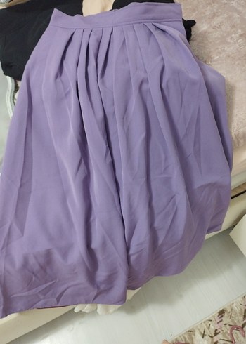 Mor Pilili Midi Etek - Görsel 3
