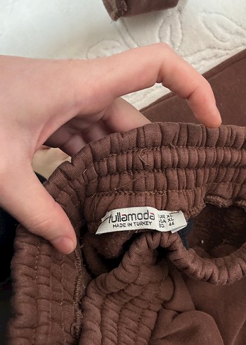 Kadın Kahverengi Rahat Kapüşonlu Eşofman Takımı - Görsel 3