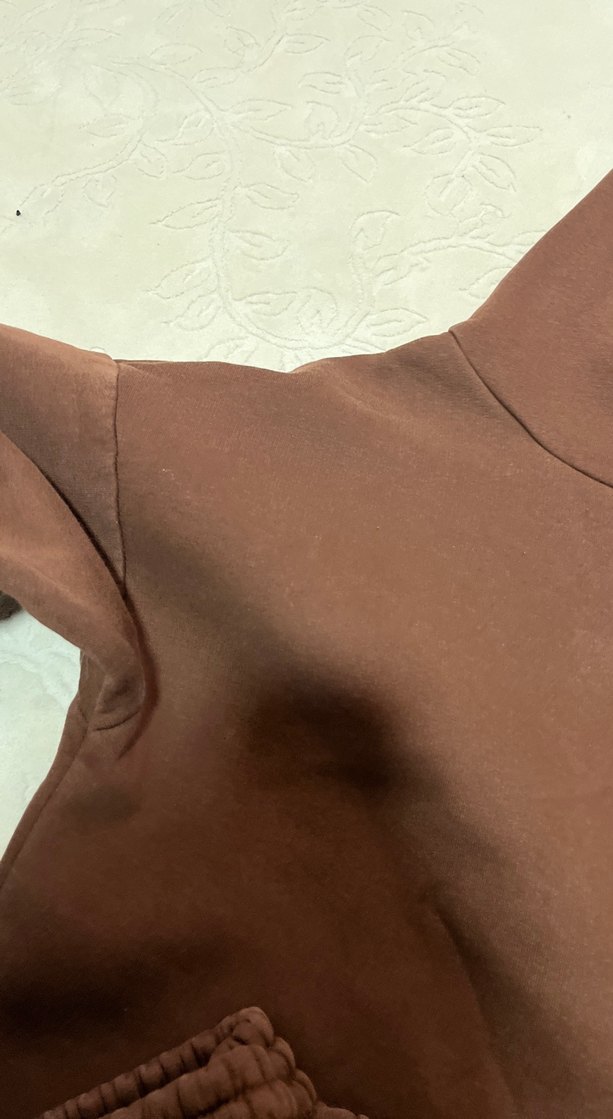 Kadın Kahverengi Rahat Kapüşonlu Eşofman Takımı - Görsel 2