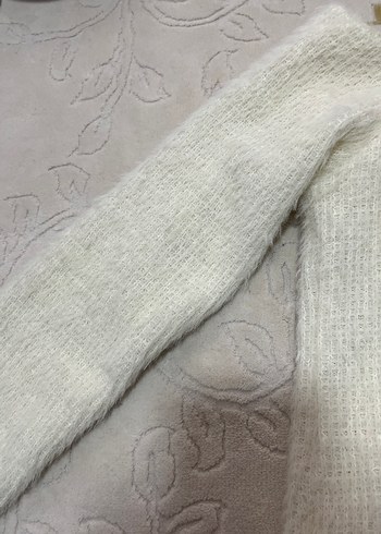 Kadın Beyaz Bohem Örgü Triko Kazak - Görsel 2