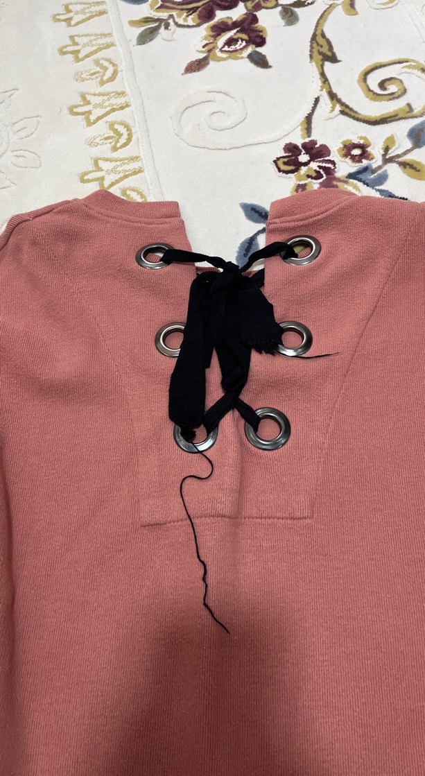 Bordo Kadın Süet Sweatshirt - Görsel 4