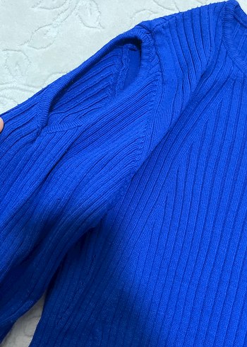 Mavi Kadın Triko Uzun Kollu Kazak - Görsel 3