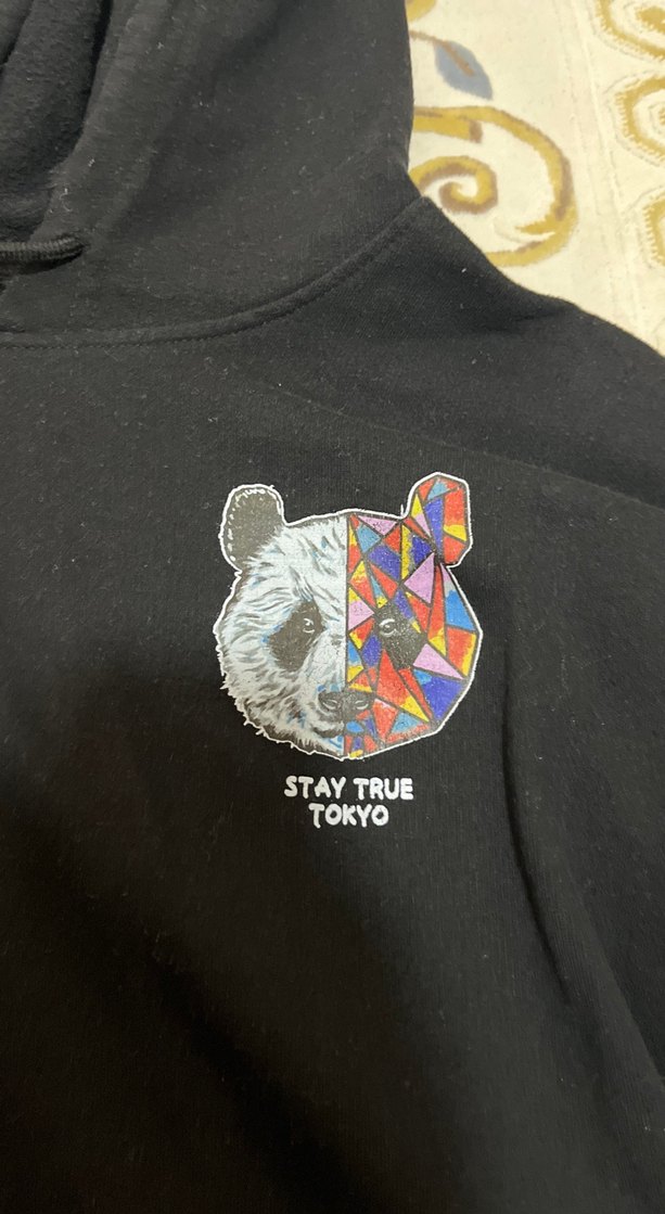 Siyah Kapüşonlu Kadın Sweatshirt - Görsel 2