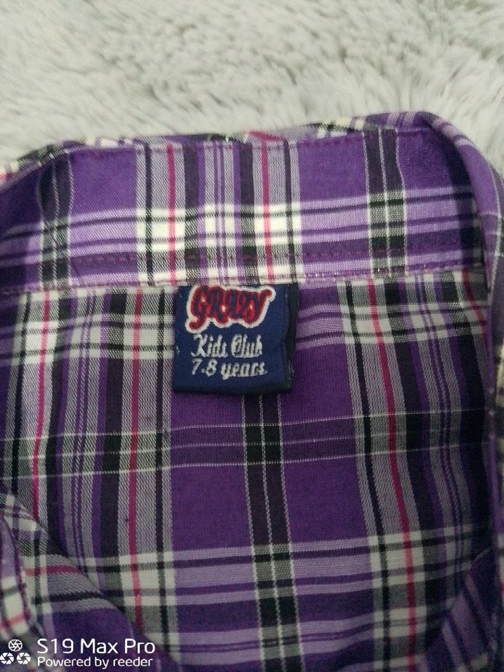 Kız Çocuk Kısa Kollu Renkli Ekose Gömlek - Görsel 3