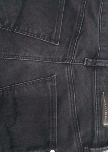 Gri Midi Boy Kadın Denim Jean - Görsel 5