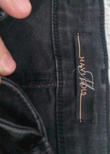 Gri Midi Boy Kadın Denim Jean - Görsel 3