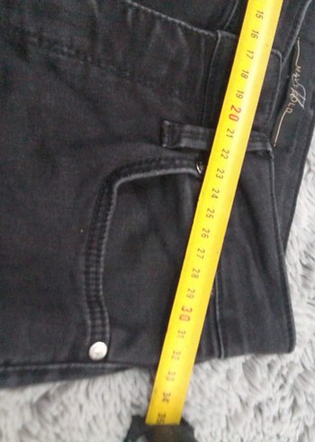 Gri Midi Boy Kadın Denim Jean - Görsel 2