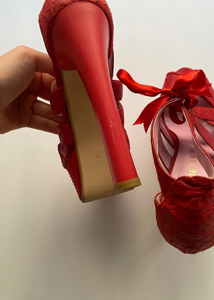 Shoe Tek Platform Topuk - Görsel 5