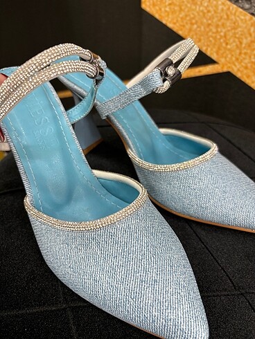 Bambi Taşlı denim ayakkabı