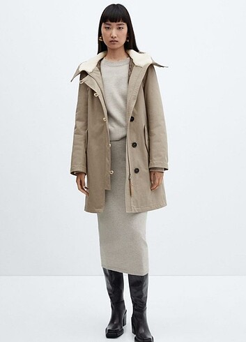s Beden Mango Midi parka