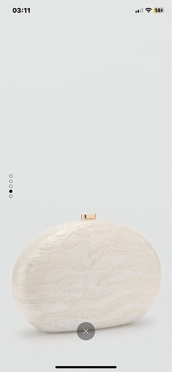 Mango clutch elmas çanta