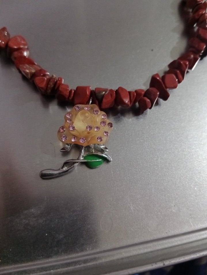 Kırmızı Boncuklu Mini Kolye - Görsel 4