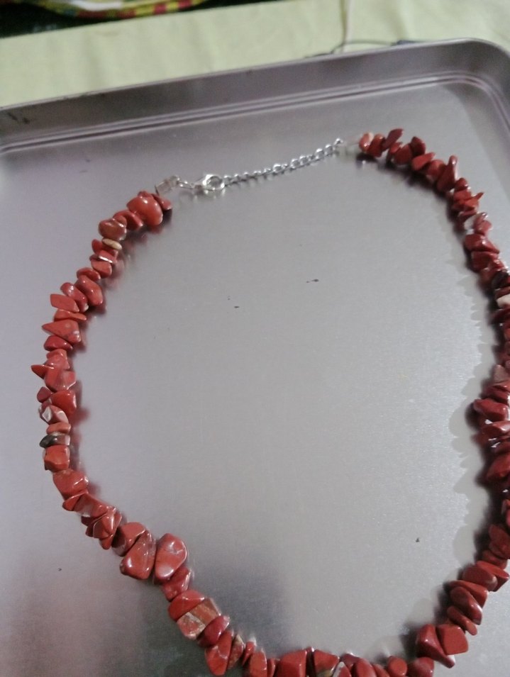 Kırmızı Boncuklu Mini Kolye - Görsel 5