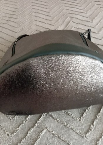 Bronz Deri Kadın Sırt Çantası - Görsel 7