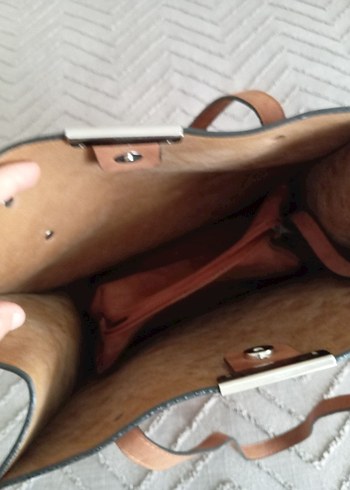 Taba Deri Kadın Omuz Çantası - Görsel 6