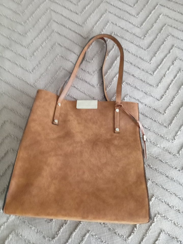 Taba Deri Kadın Omuz Çantası - Görsel 2