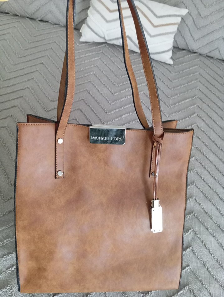 Taba Deri Kadın Omuz Çantası - Görsel 4