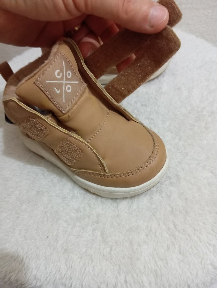 Açık taba Erkek Bebek çırtlı bot - Görsel 3