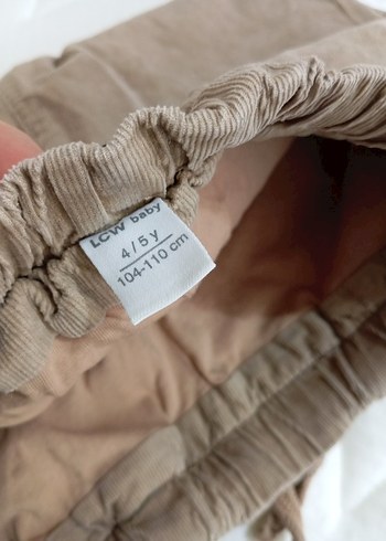 Bej Erkek Çocuk ince kadife Rahat Pantolon - Görsel 5