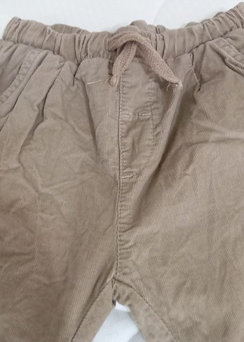 Bej Erkek Çocuk ince kadife Rahat Pantolon - Görsel 4