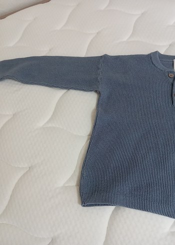 Gri Erkek Çocuk Örgü Kazak - Görsel 3