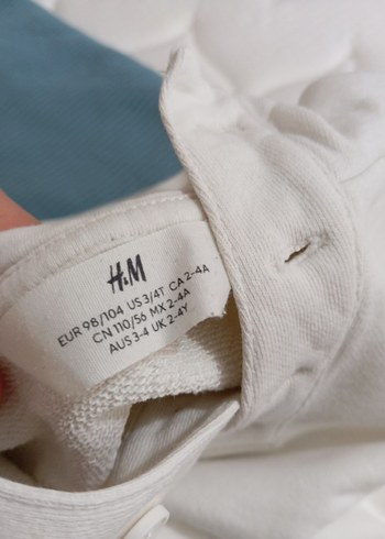 Düğmeli Kapüşonlu Erkek Çocuk Beyaz Sweatshirt - Görsel 6