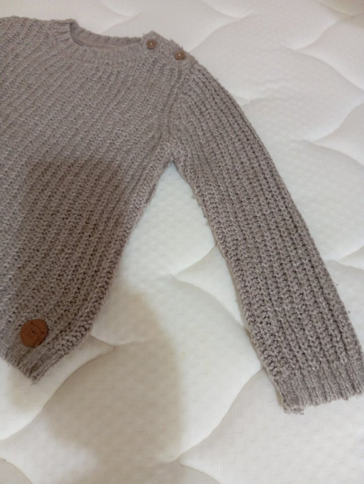 Bej Örgü Erkek Çocuk Kazak - Görsel 3